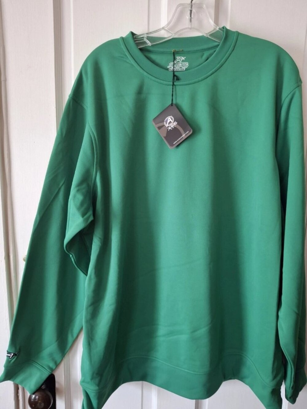 AHEAD Performance Men's Kelly Green Crewneck Pullover Sweatshirt XL NWT